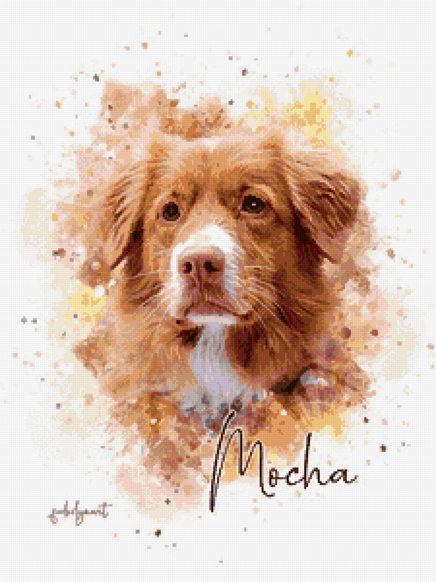 Watercolor Pet - рисунок, собака, акварель - предпросмотр