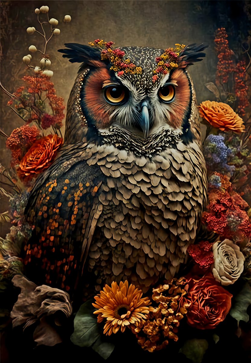 Филин - филин, птицы, фентези - оригинал