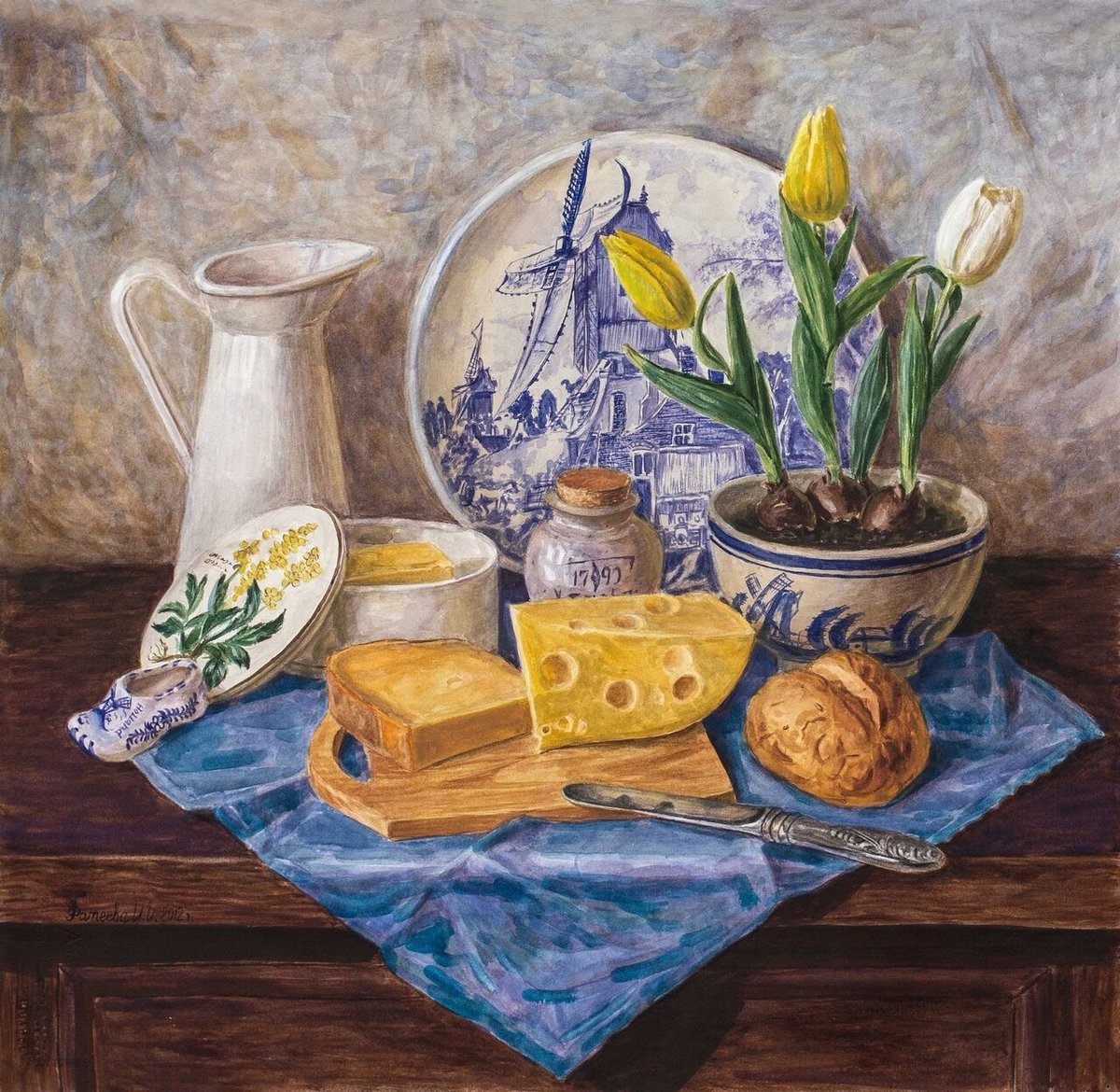Голландский завтрак - натюрморт - оригинал