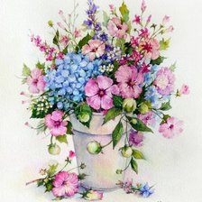Оригинал схемы вышивки «Полевые цветы» (№2643691)