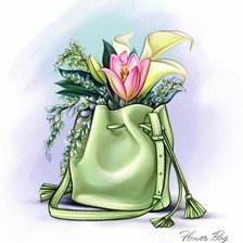 Оригинал схемы вышивки «Цветы в рюкзаке» (№2643694)