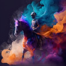 Схема вышивки «всадник»