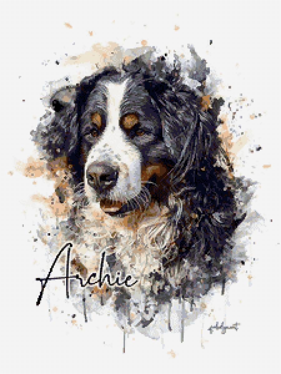 Watercolor Pet - акварель, рисунок, собака - предпросмотр