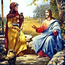 Оригинал схемы вышивки «Иисус Христос и Самарянка» (№2644160)
