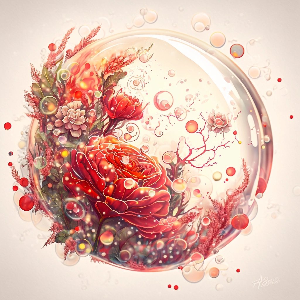 Цветы в пузыре - оригинал