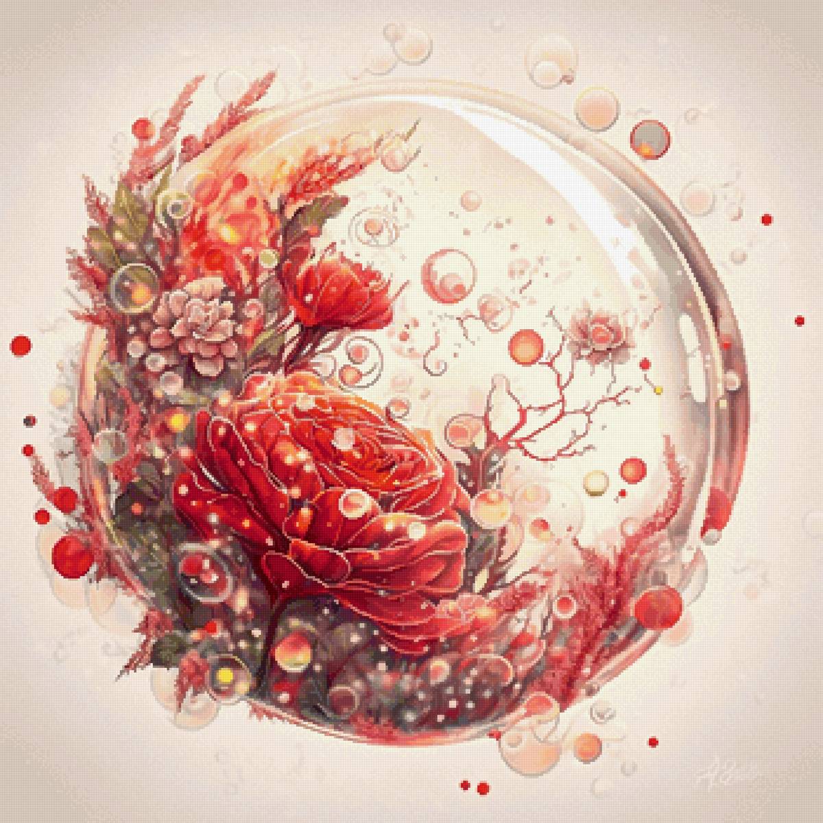 Цветы в пузыре - предпросмотр