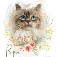 Схема вышивки «Watercolor Pet»