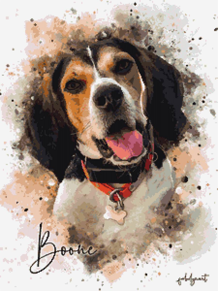 Watercolor Pet - собака, рисунок, акварель - предпросмотр