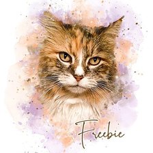 Схема вышивки «Watercolor Pet»