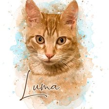 Схема вышивки «Watercolor Pet»