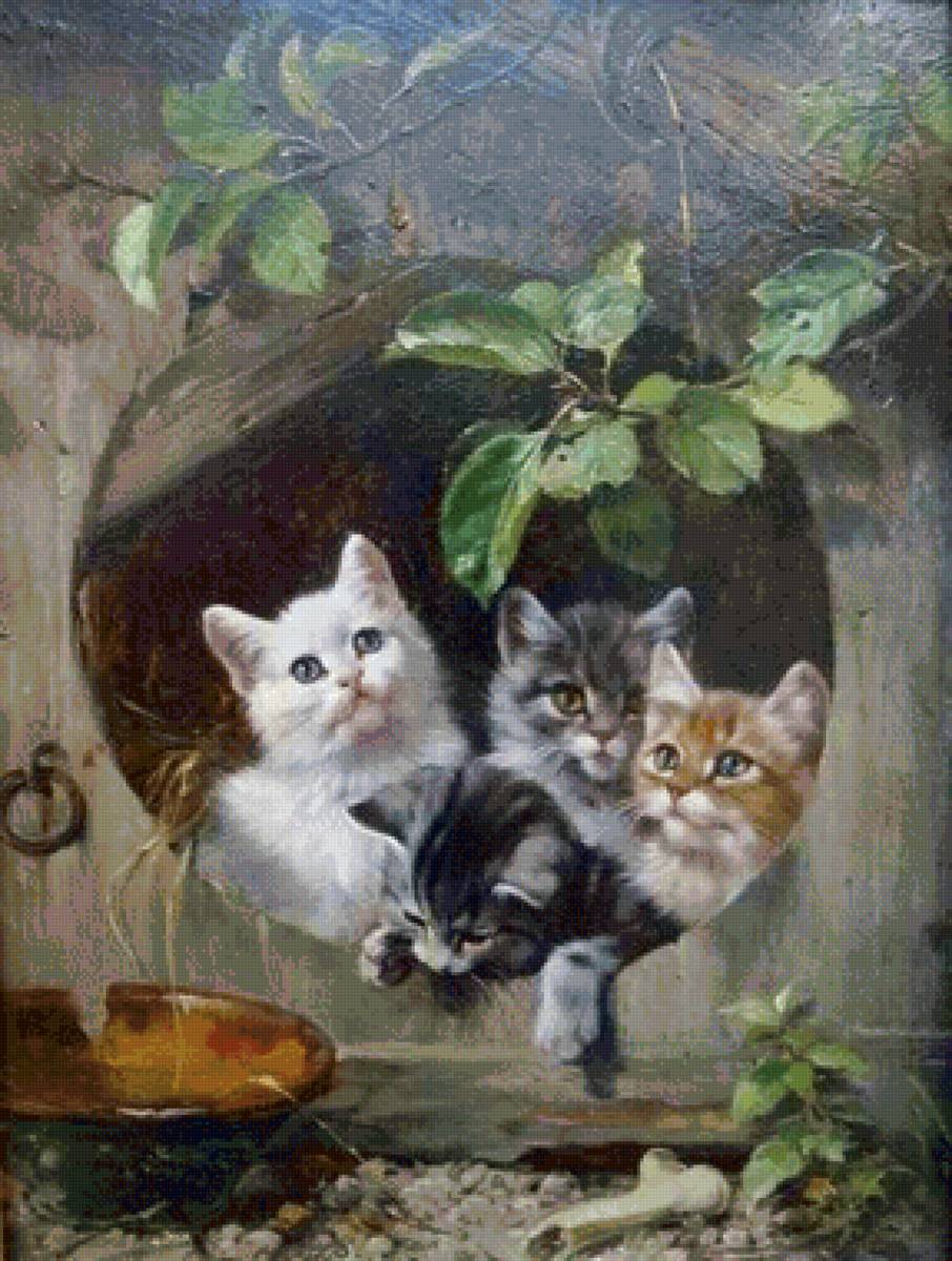 Дружная семейка - котики - предпросмотр