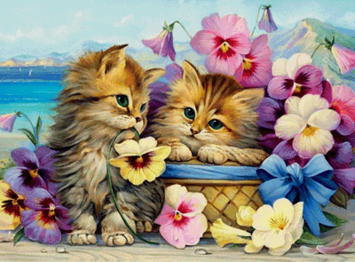 Веселые котята - котята - предпросмотр