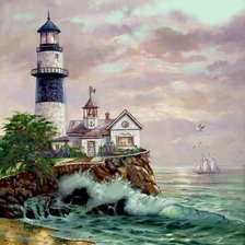 Схема вышивки «Маяк»