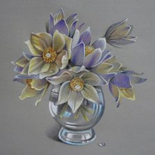 Схема вышивки «Подснежники»