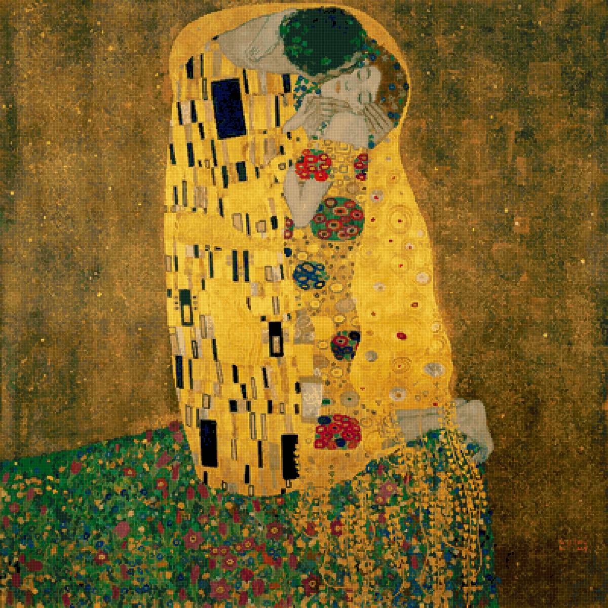 Поцелуй Густав Климт - пара, поцелуй, картина, климт - предпросмотр