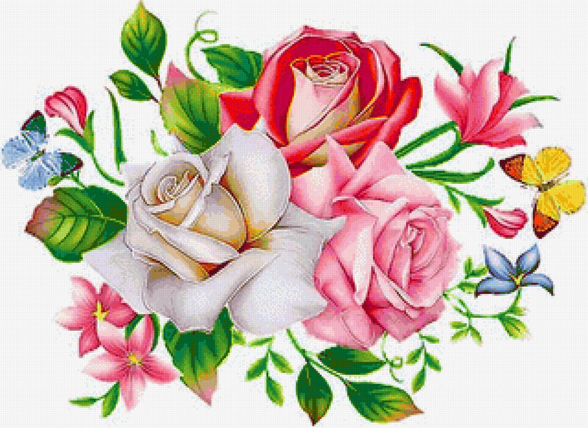 Цветы и бабочки - бабочки, цветы - предпросмотр