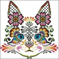 Оригинал схемы вышивки «кот» (№2647853)
