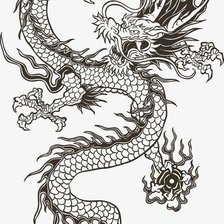 Оригинал схемы вышивки «дракон» (№2648007)