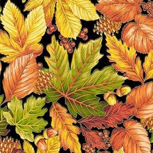 Схема вышивки «листья»