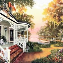 Схема вышивки «Терраса»