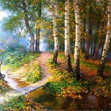 Схема вышивки «Mesteceni»