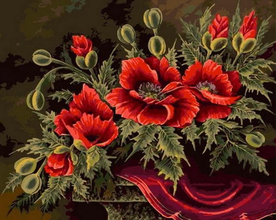 Красные маки - маки, цветы - оригинал