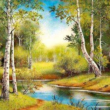 Схема вышивки «Mesteceni»