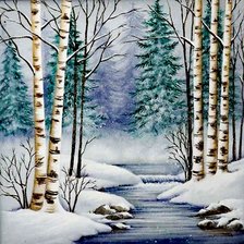 Схема вышивки «Mesteceni»