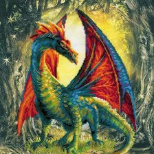 Схема вышивки «มังกร»