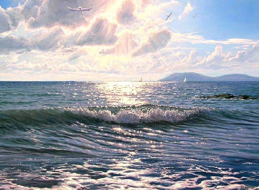 Море - море, волна, солнечные лучи - оригинал