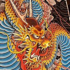 Схема вышивки «дракон»