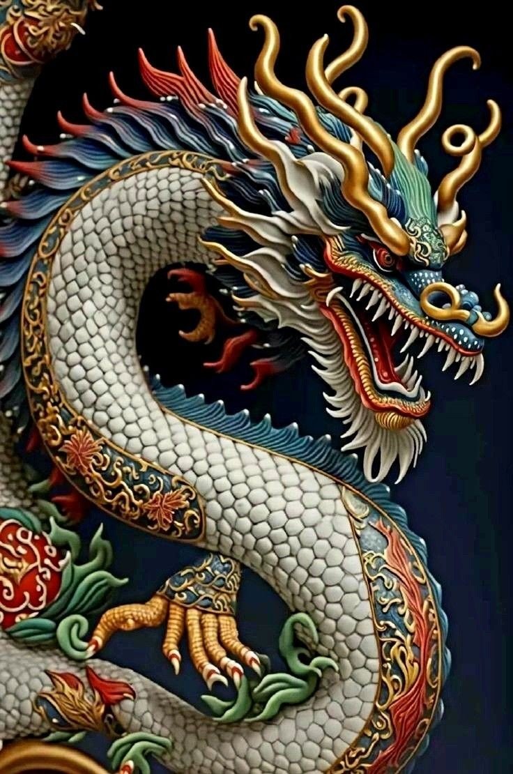 синий дракон - оригинал