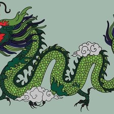 Схема вышивки «дракон»