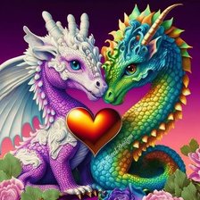 Схема вышивки «дракоши»