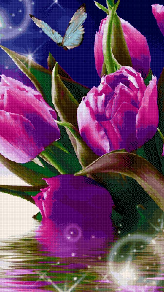 Тюльпаны - букет, тюльпаны, цветы - предпросмотр