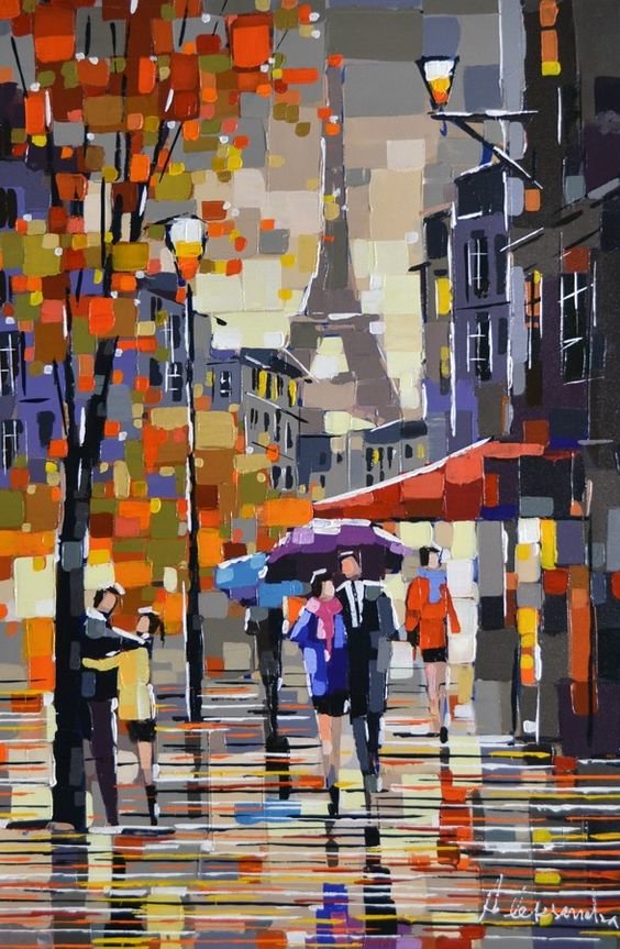 дождь - расскраска - оригинал