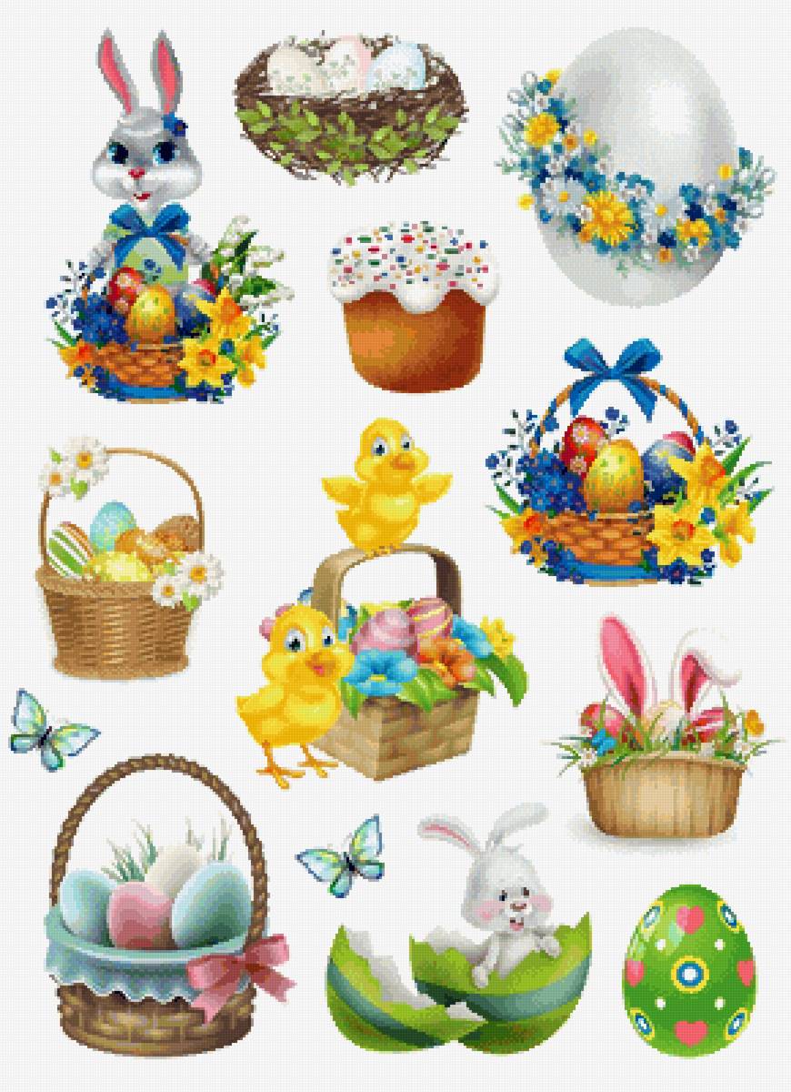 Пасха - пасха кролик заяц яички яйца светлый праздник пасхальный кролик - предпросмотр