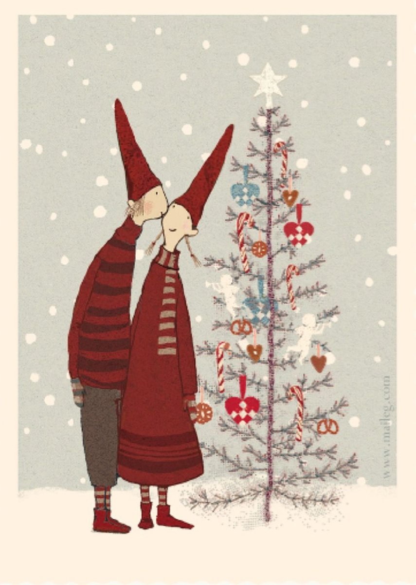 Новогодний поцелуй - новый год, поцелуй, встреча - оригинал