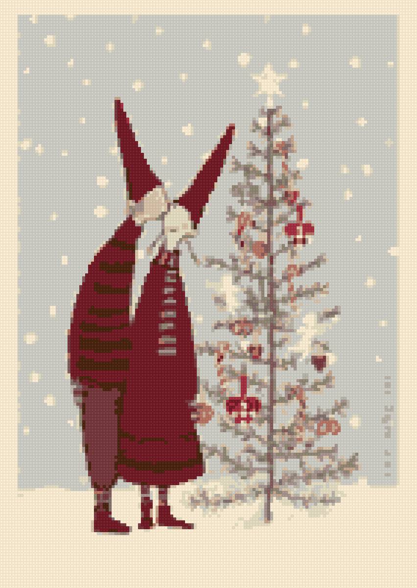 Новогодний поцелуй - новый год, встреча, поцелуй - предпросмотр