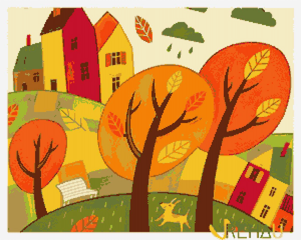 Осень - осень, природа, дождь - предпросмотр