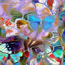 Схема вышивки «Интерьерная картина Бабочки»