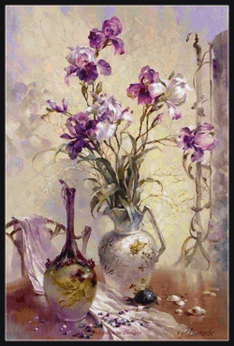 Ирисы - ирисы, букет, цветы - предпросмотр