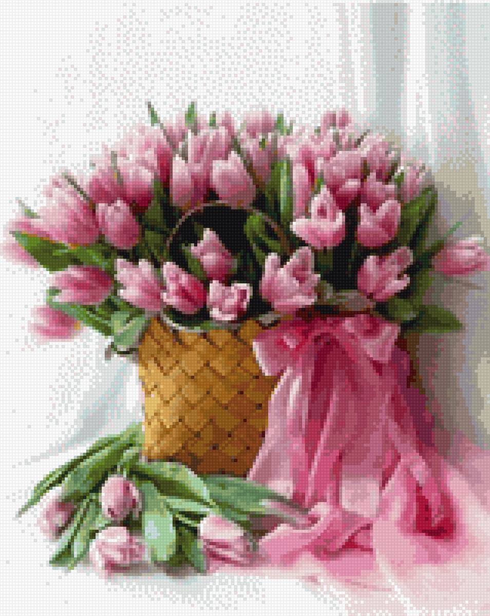 Букет тюльпанов - букет, цветы, тюльпаны - предпросмотр