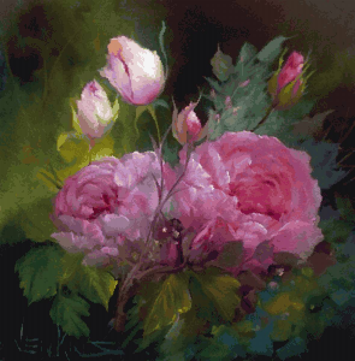 Пионы - олег тимошин, цветы - предпросмотр