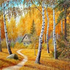 Схема вышивки «Mesteceni»