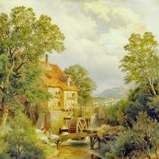 Схема вышивки «Moara de apa»