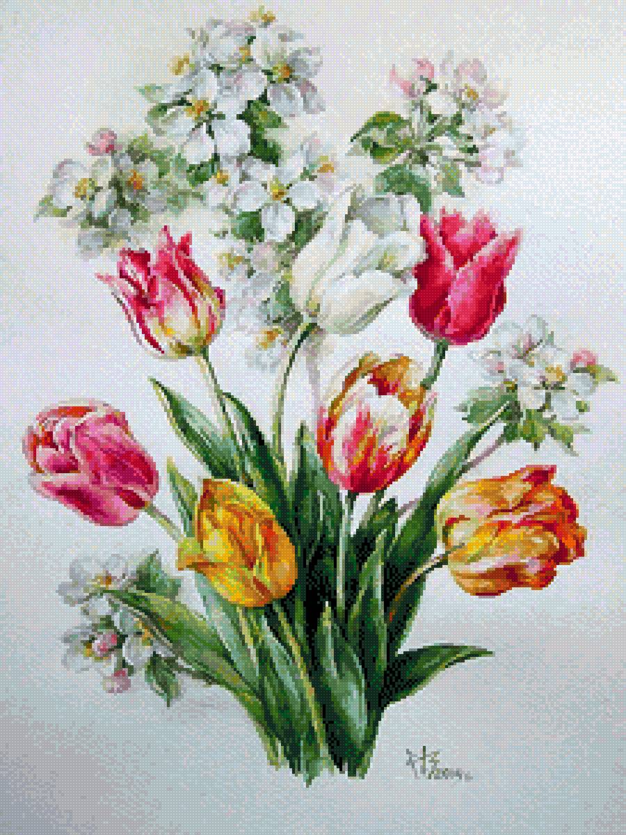 Майский букет - цветы - предпросмотр