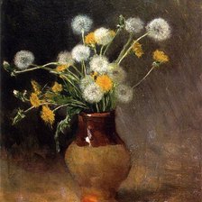 Схема вышивки «Левитан. Одуванчики»