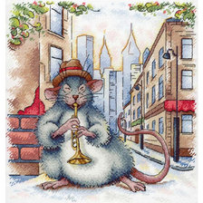 Схема вышивки «музыкант»