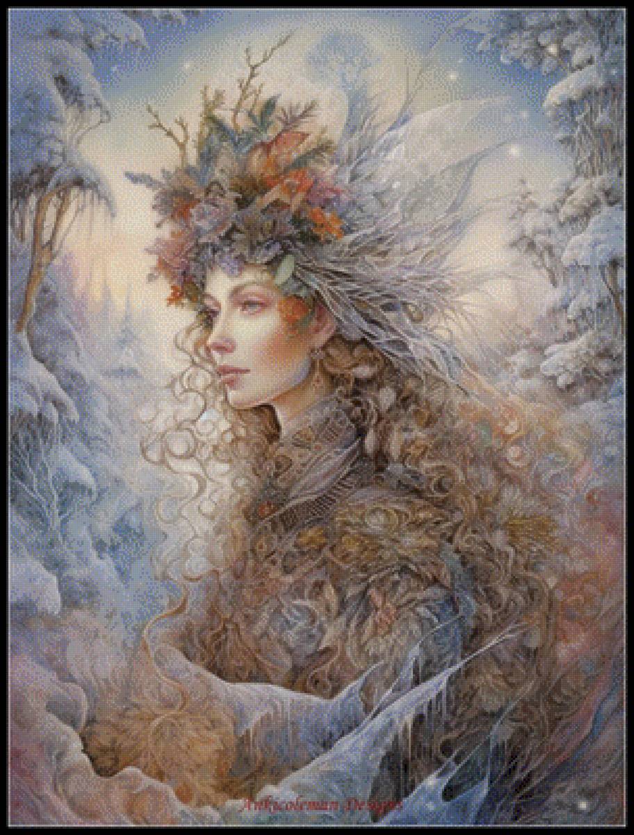 Зима - картина. - предпросмотр